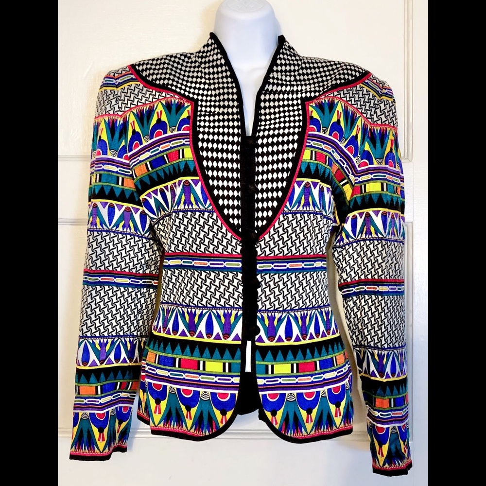 Adrianna Papell silk button up blazer size 10